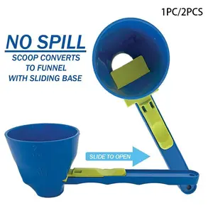 Mess-Free Protein Powder Scoop, Creative Sliding Spoon for Coffee Measurement, Leak-Proof Design, Ideal for Baking & Cooking, Kitchen Measuring Utensils