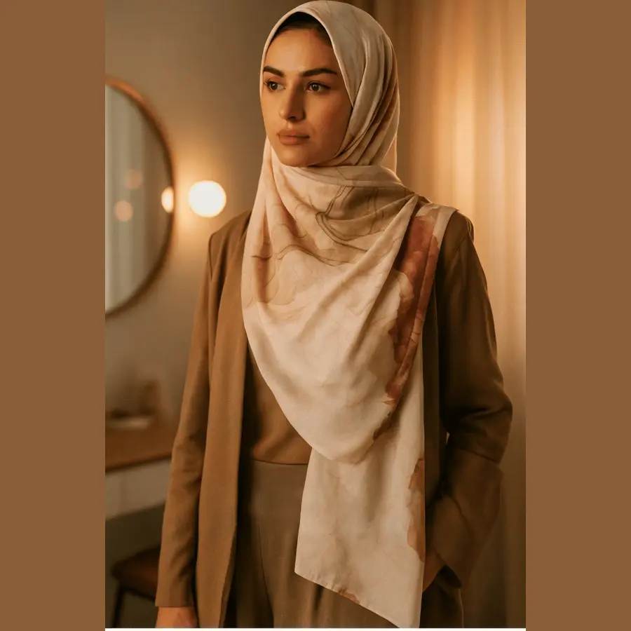Blushed Rose – Korean Chiffon Hijab