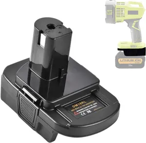 "DM18RL Battery Adapter: Use Dewalt 20V/Milwaukee 18V Batteries on Ryobi 18V Tools - Includes USB Port for Device Charging, Safe & Versatile"  41 piece tools klein thor hammer toolbox