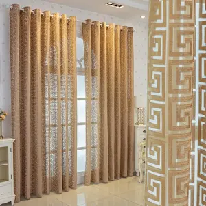 High-End Embroidered Coffee Color Curtain, Upgrade Curtain, Window Curtain, Transparent Finished Curtains for Living Room Bedroom Dining Room Study Balcony Office Home Decor