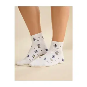 AE Snoopy Graphic Cropped Crew Socks 2-Pack