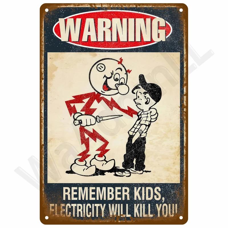 8x12inch Vintage Tin Sign Home Decor Items Wall Decor Art Wall Mural Room Decoration Items Decor Men Retro Metal Sign Plate Bar Posters