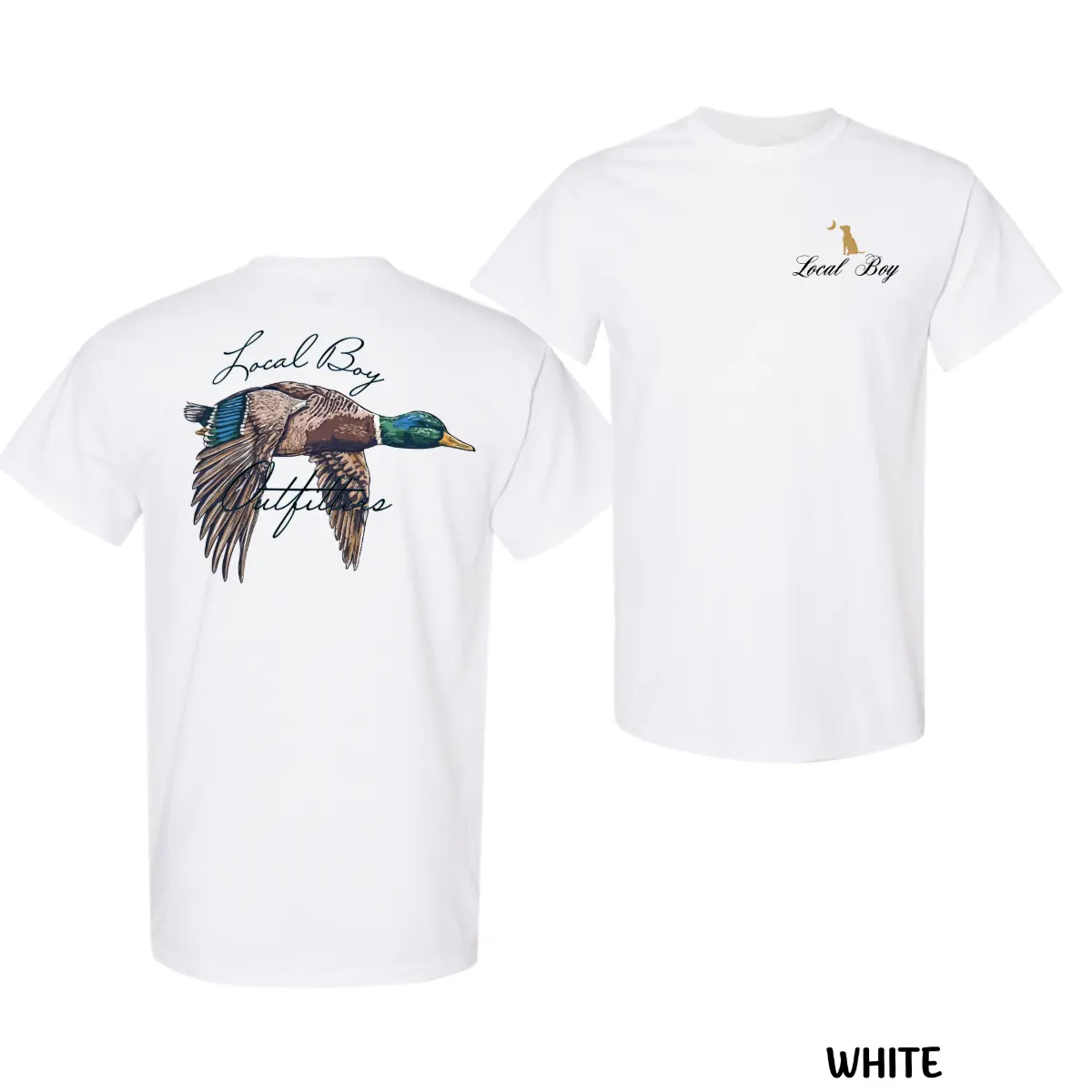 Flying Mallard Duck Graphic T-Shirt, Duck Hunting Outdoor Shirt, Waterfowl Hunting Tee, Vintage Flying Duck Back Print, Sportsman Lifestyle Shirt, Casual Cotton Tee, Hunting Apparel | Gift for Duck Hunters, Bird Hunting Lovers, Nature Enthusiasts
