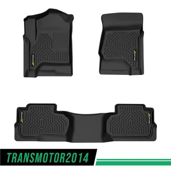 G-PLUS Motor Interior Fits 2014-2019 Chevy Silverado Sierra TPE Floor Mats 1500 2500 3500 Double Cab