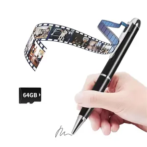 Mini Camera Pen 1080P Full HD Video Recorder with 64GB Card, USB Charging, Security Surveillance Camera,Pocket camera