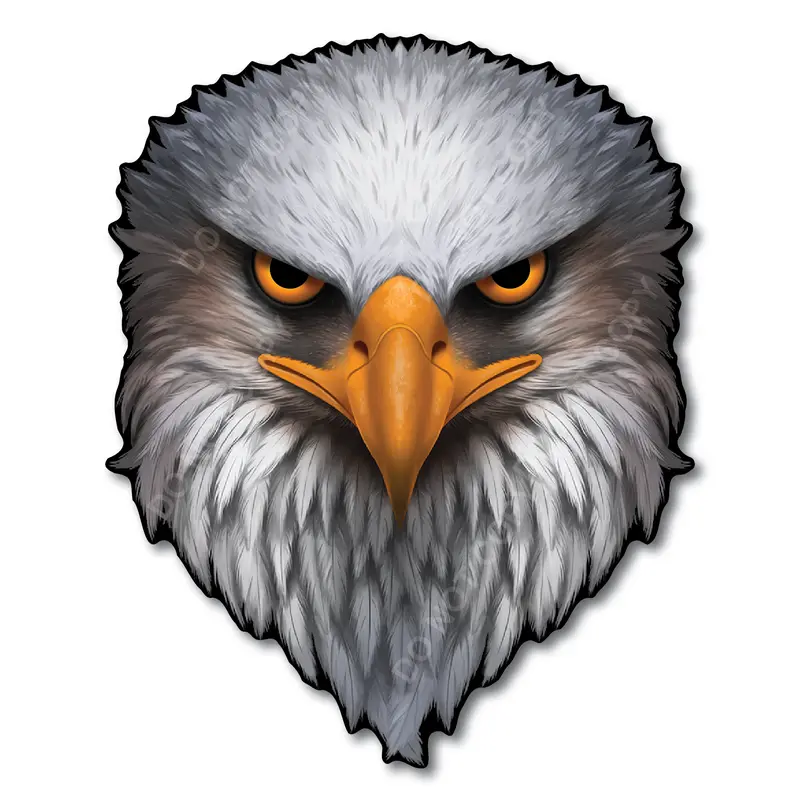 Reflective Eyes Eagle Decal – Patriotic USA Flag Vinyl Sticker for Trucks, Cars, Coolers, Laptops – Waterproof & Fade-Resistant