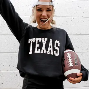 Texas, Football, Sports, Game Day, Big Game, Touchdown, Tailgate Party, University, College, State Sweatshirt, Women's Crew Neck, Crewneck