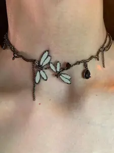 Fashionable Gothic Vintage Dragonfly Design Choker, Fashion Jewelry for Party, Daily Clothing Decor, Trendy All-match & Exquisite Jewelry for Birthday Gift