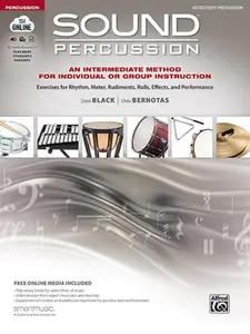 USED-Sound Percussion--An Intermediate Method for Individual or Group Instruction: Exercises for Rhythm, Meter, Rudiments, Rolls, Effects, and Performance by Black, Dave (Paperback)