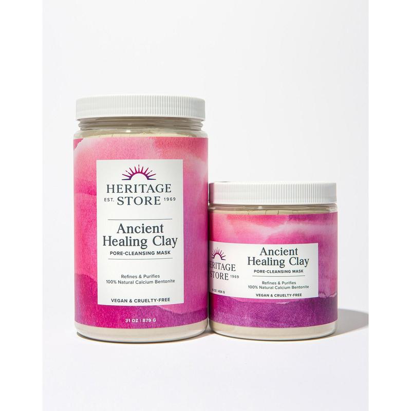 Self-Care Soak & Reset - Ancient Healing Clay, Rosewater Jelly Mask, Wool Flannel