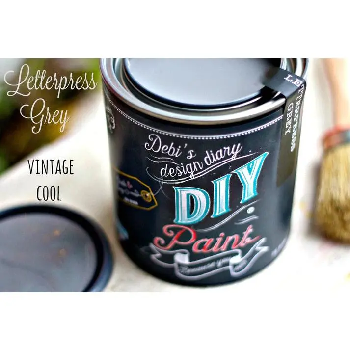 Letterpress Grey DIY Paint