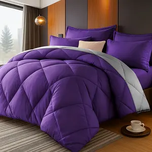 2/3pcs Minimalist Luxurious Diamond Grid Large Size Comforter Soft Microfiber Breathable Easy Care For All Seasons Bedding Set With Down Altemative Comforter And Pillowcases Large Size Bedroom Decor And Accessories Many Colors Available