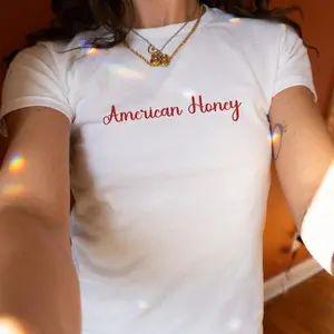 Bella Canvas American Honey Baby Tee, Y2K Crop Top, USA 250th Anniversary Shirt