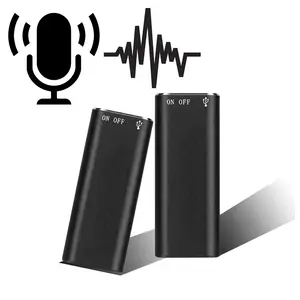 Ultra-Thin Tiny Mini Voice Recorder 4-32GB Digtal Professional Sound Activated Dictaphone Noise Reduce Record 8GB MP3 Player