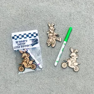 Dirt Bike Easter Basket Stuffer | Color Your Own Motocross Activity Sheet