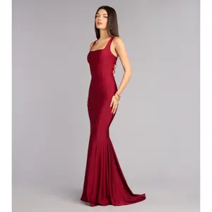 Karen Lace-Up Mermaid Formal Dress