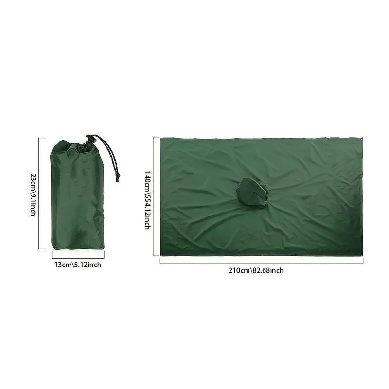 Large Hooded Rainproof Raincoat, Portable Waterproof Poncho, Multifunctional Outdoor Camping Tent Mat, Sports & Outdoor Accessories Large Hooded Rainproof Raincoat, Portable Waterproof Poncho, Multifunctional Outdoor Camping Tent Mat, Sports & Outdoor Accessories