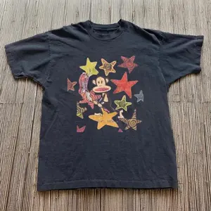 Paul Frank Black Graphic Baby Tee – Y2K Aesthetic Graphic Top