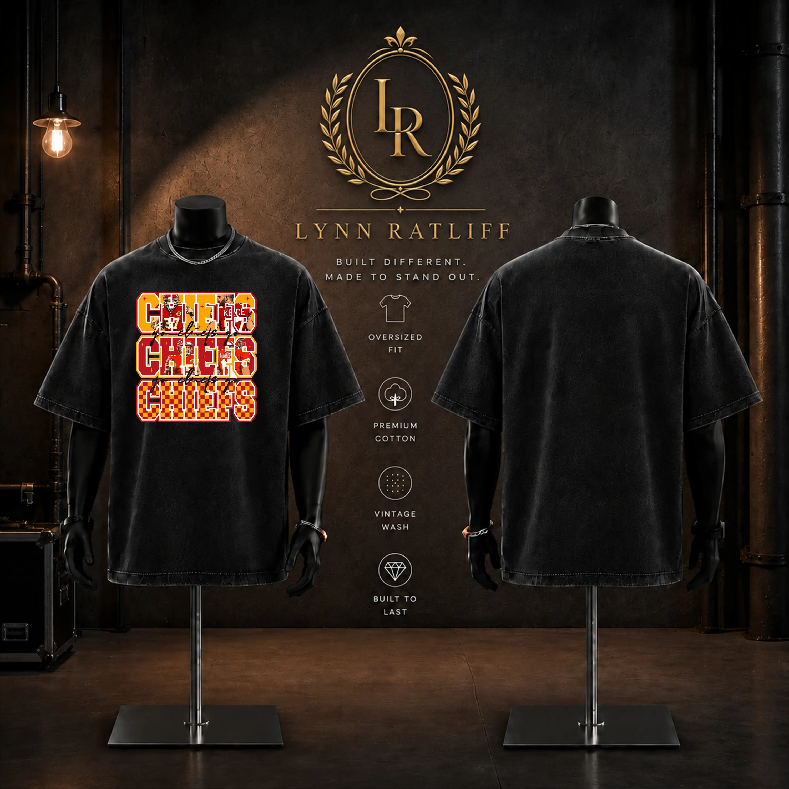 Chiefs Kingdom Retro T-Shirt – Go Chiefs Go Football Crewneck, Kansas City Graphic Fan Tee, Game Day Outfit, Gift for Football Fans