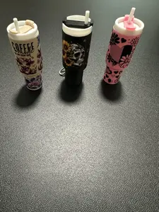 Mini tumbler keychain and chapstick holder