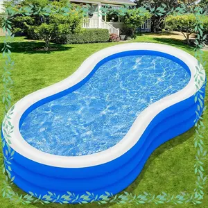 Inflatable Swimming Pool Oversized Thickened Pool, Large Blow Up Pool For Backyard, Family Outdoor Pool Is Perfect For Birthday Parties, Water Parties Or Family Picnics.