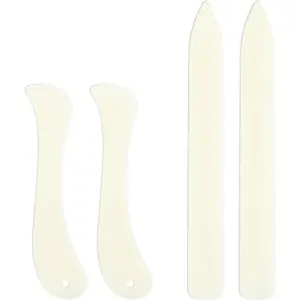 4 Pcs Plastic Bone Folder Tool Set for Paper Crafting Stained Glass Work Paper Folding Origami Quilting Bookbinding