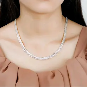 sterling silver snake chain