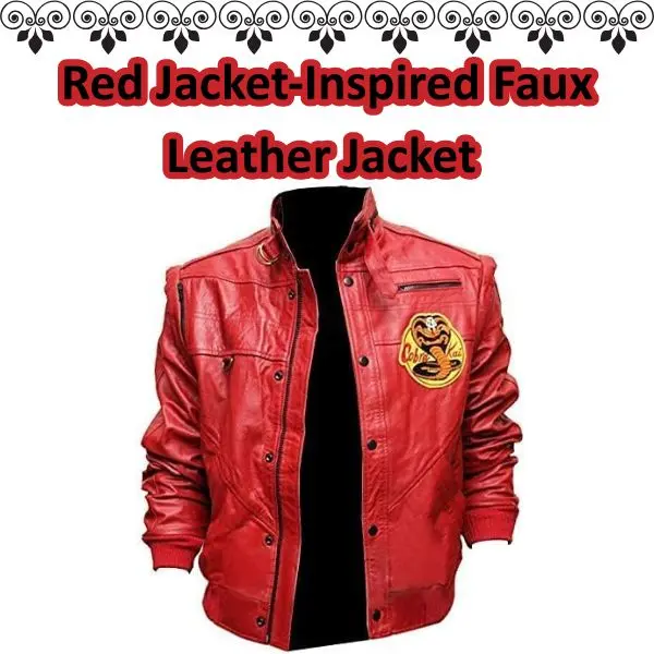 Johnny Lawrence Red Jacket-Inspired Faux Leather Jacket for Men