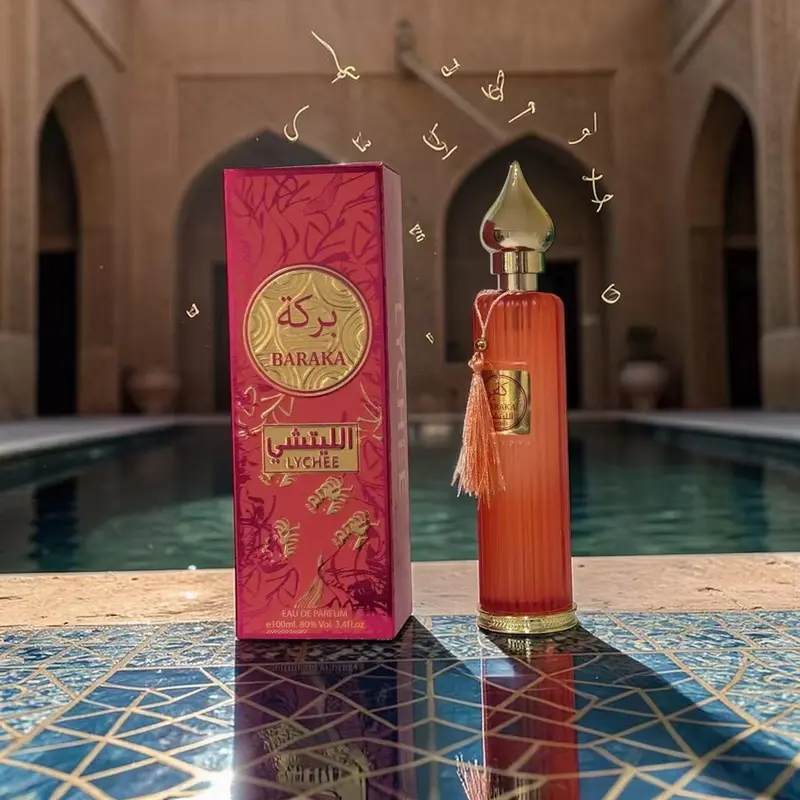 Secret Plus Baraka Lychee Eau De Parfum (100ml) - Premium Middle Eastern Modern Fresh Women's EDP, Exotic Fruity Floral Juicy Sweet Notes, Elegant Amber Fruit-Scented Attraction Casual Women's Fragrance, Amber Women's Fragrance