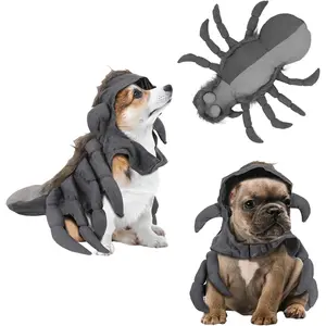 Dog Spider Costume Pet Spider Costume Dog Halloween Costume Holiday Dog Clothes Pet Costumes, Grey