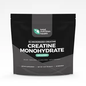 Creatine Monohydrate – 5g Micronized Creatine Monohydrate Powder – Vitamin D and Black Pepper Extract – Unflavored Pre-Workout with Creatine for Energy, Muscle Performance