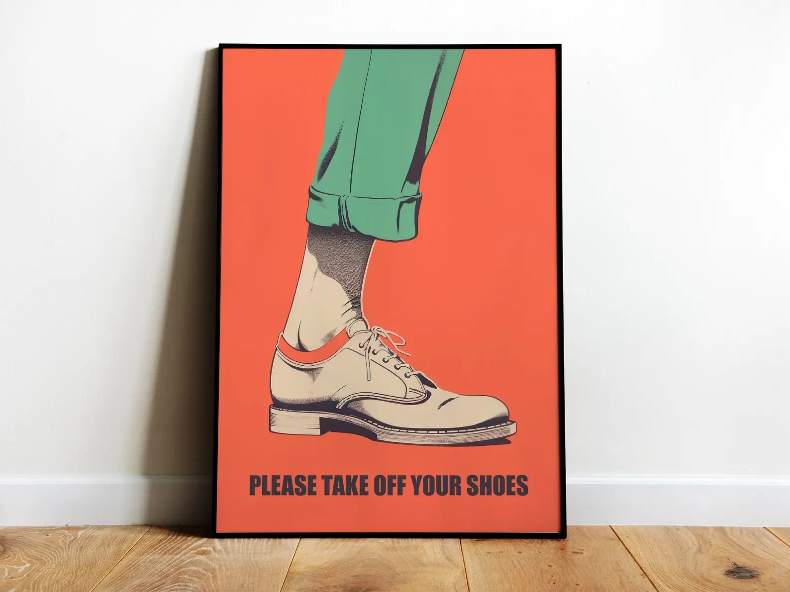 Take Off Your Shoes Print Shoes Off Wall Art Entrance Sign Remove Shoes Print No Shoes Please Funny Retro Poster