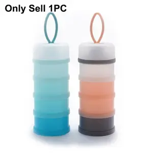 Portable Milk Powder Storage Box, 1 Count Large Capacity Snack Storage Box, Formula Dispenser for Baby, Milk Powder Container, Baby Food Storage Box, Plastic Milk Container