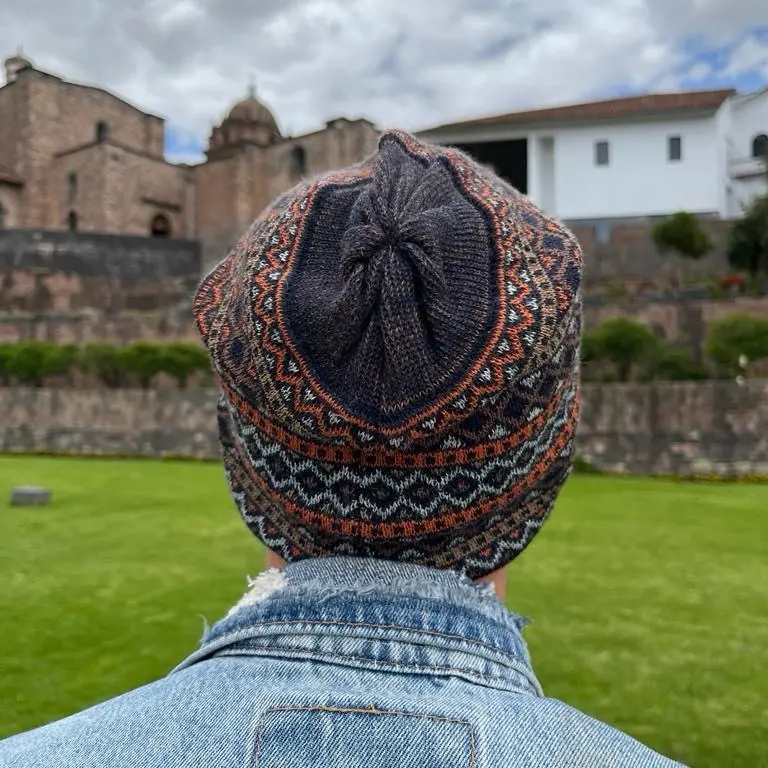 Alpaca hat for men, alpaca wool beanie/ hat for fall/ colorful beanies with Peruvian designs/ boho hat/