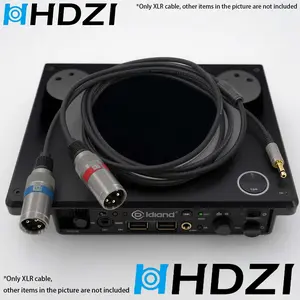 3.5mm to Dual XLR Male Y-Type Audio Cable, Gold Plated Connectors, Stable Transmission, Stereo Output, Ideal for Live Streaming, Stage Performances