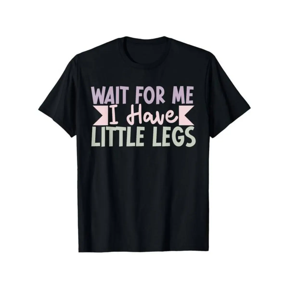 Summer T Shirts Men's "Wait for Me I Have Little Legs" Funny Sarcasm T-Shirt Ultra Soft Cotton Streetwear Round Neck Casual Menswear Shortsleeve Tshirt, Top