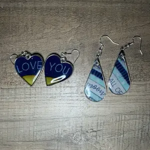 Custom Keepsake Jewelry from Baby Clothes | Memorial Resin Earrings | Personalized Gift