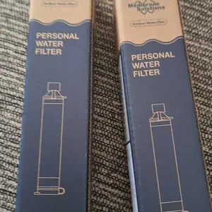 Membrane Solutions/WAKIWAKI Water Filter Straw Portable Survival Filtering System for Drinking, Hiking, Camping, and Emergency Preparedness