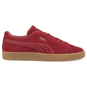 PUMA Womens X Vogue Suede Classic Lace Up Sneakers Shoes Casual - Red