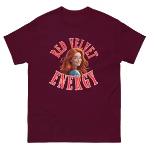 Red Velvet Energy WOMAN, T-Shirt, 100% Cotton, Black, Maroon, Green, Blue, Pink, up to size 3XL