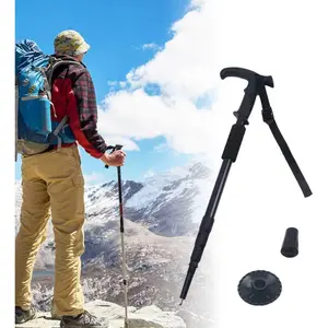 Retractable Trekking Pole  Alloy Walking Poles Portable Hiking Pole Suitable for Outdoor Activities Such as Mountaineering,Traveling,and -Country Running