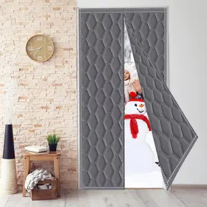 Winter Door Curtains, Heat-insulating Door Curtains, Magnetic Partition Door Curtain, No-Drill Oxford Fabric Material, Soundproof and Insulation, Suitable for Bedroom, Hallway Windows, Four Seasons Use, Room Decoration, Home Decor