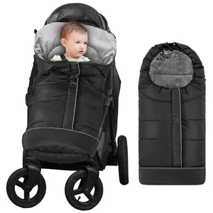 Winter Stroller Cover - Universal Toddler Footmuff, Water Resistant Coral Baby Stroller Bunting Sleeping Bag