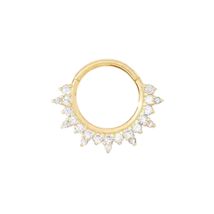 Regal Clicker - 14K Gold Gem Clicker Ring