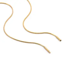 C030G B.Tiff Thin Gold Plated Coil Chain