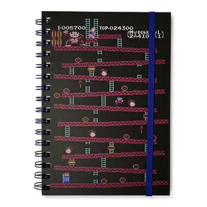 Donkey Kong Spiral Notebook With Elastic Closure