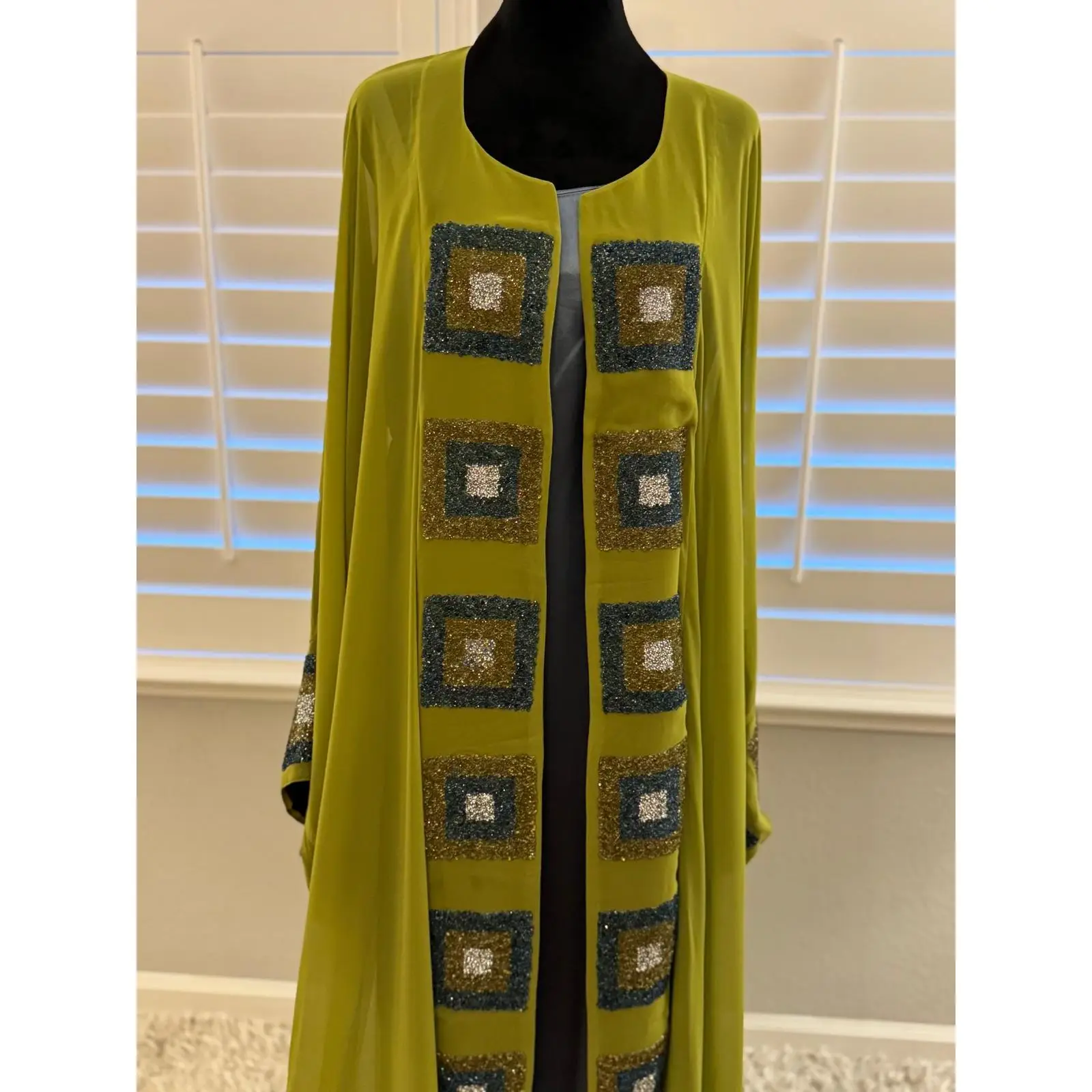 Fayrouz Abaya Set - Authentic Egyptian Abaya with Drawstring Waist and Comfortable Fit