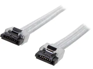 Nippon Labs SATA3L-1.5FT-SL 9.6" SATA III Male to Male Latching Cable, Silver