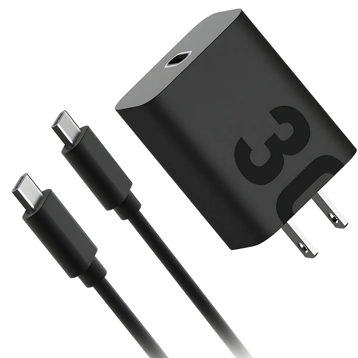 30W TurboPower - PPS Super Fast Charger with 3.3ft USB-C to USB-C Cable for Moto Edge 50 Pro, Edge 50 Ultra, Edge 30 Ultra, High Powered Type C Device