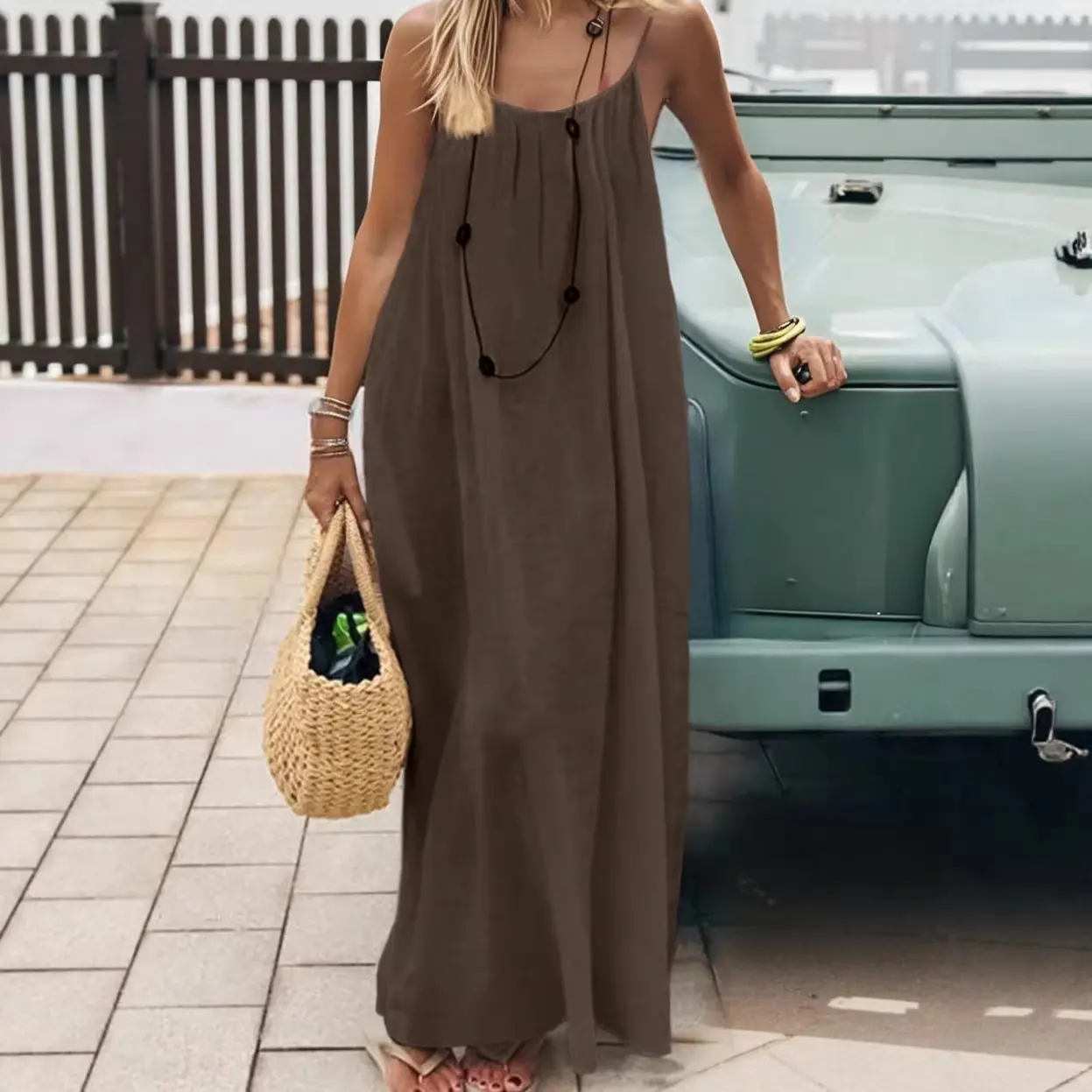 2026 Silk Crepe Wrapback Halter Long Dress Sexy Casual Dress 2026 Silk Crepe Wrapback Halter Long Dress Sexy Casual Dress